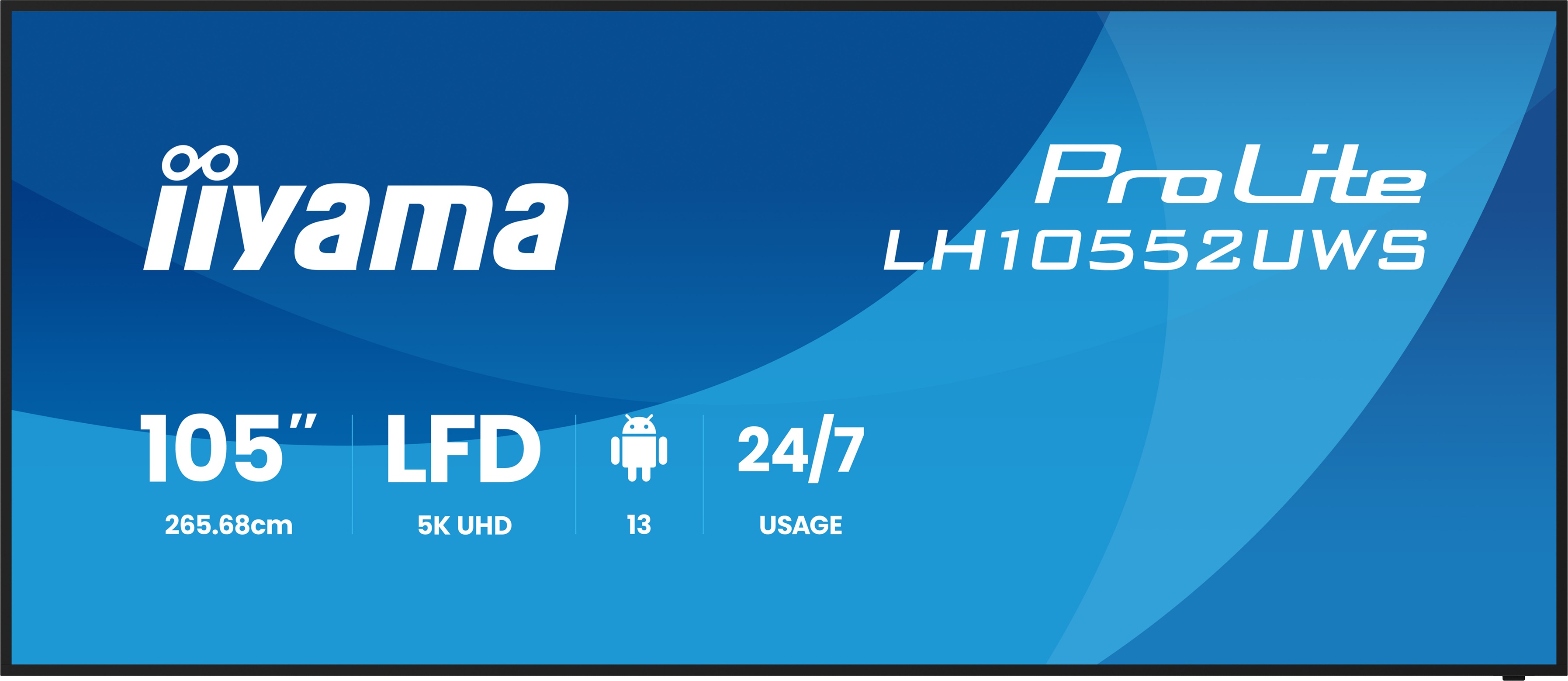 105'' iiyama LH10552UWS-B1AG: IPS,5K,USB-C,24/7