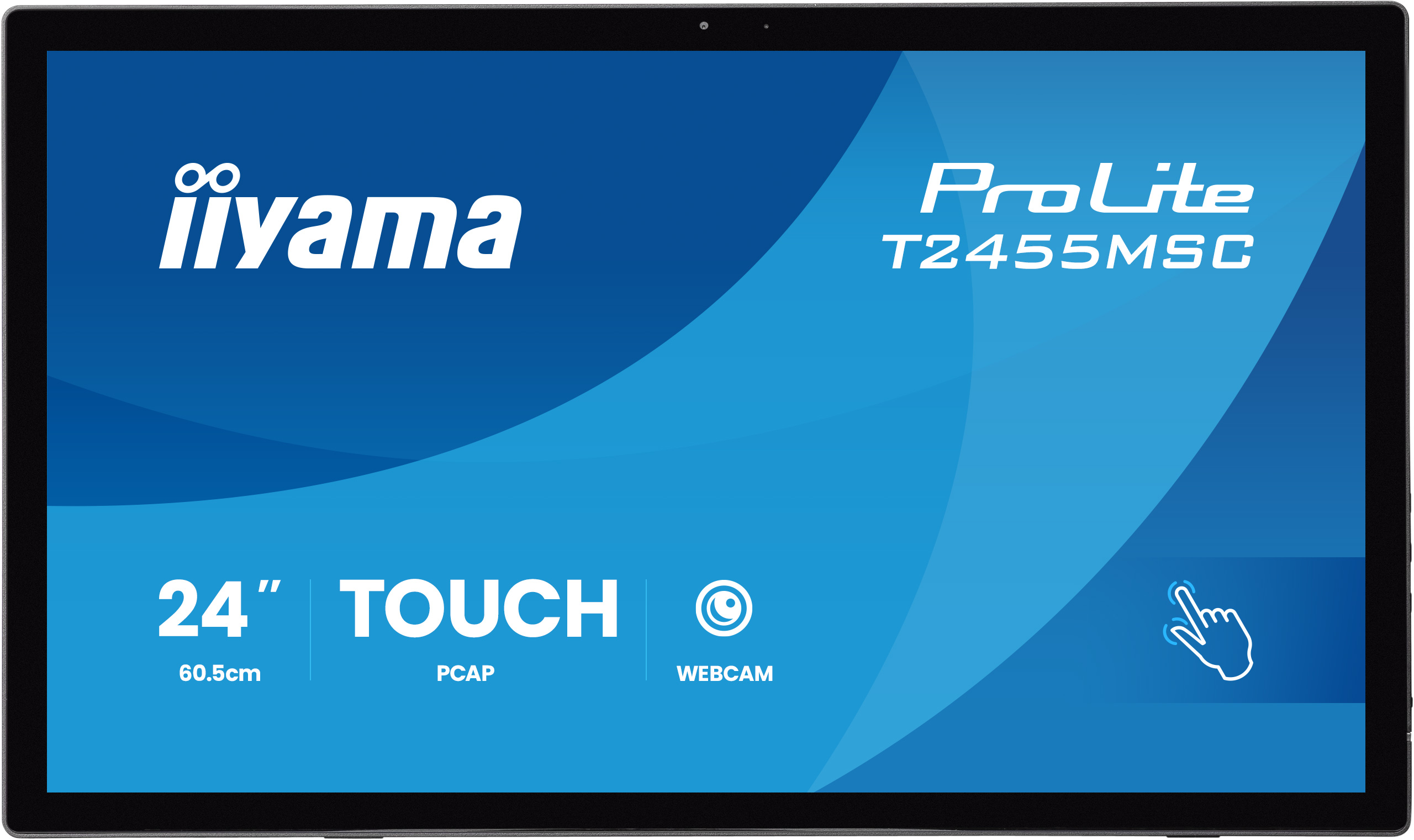 24'' LCD iiyama T2455MSC-B2:IPS,FHD,P-CAP,HDMI