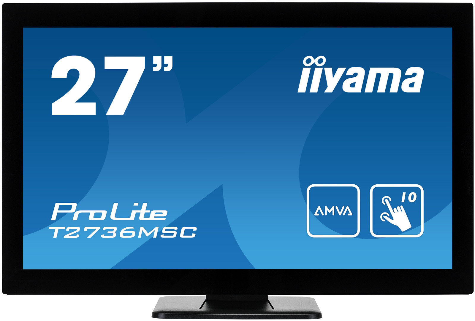27'' LCD iiyama T2736MSC-B1 - 4ms, 300cd/m2, HDMI, VGA, DP, USB,