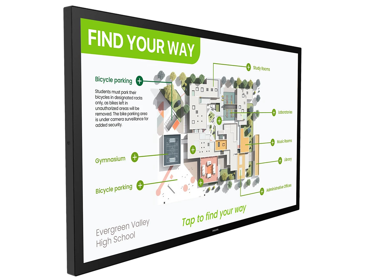 55'' D-LED Philips 55BDL3751T-UHD,450c,PCap,24/7