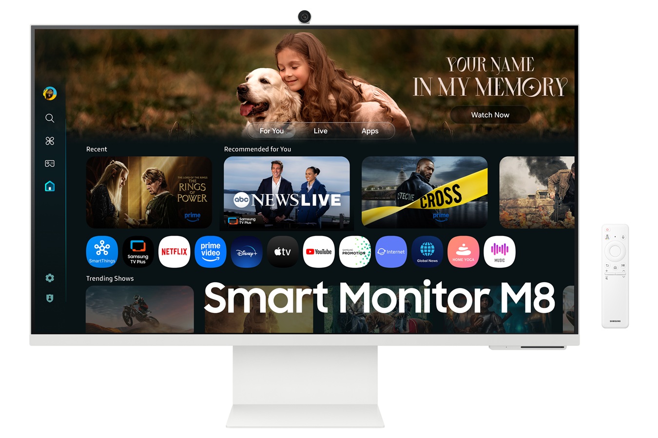 Samsung Smart Monitor/M80F/32''/VA/4K UHD/60Hz/4ms/Bílá/2R