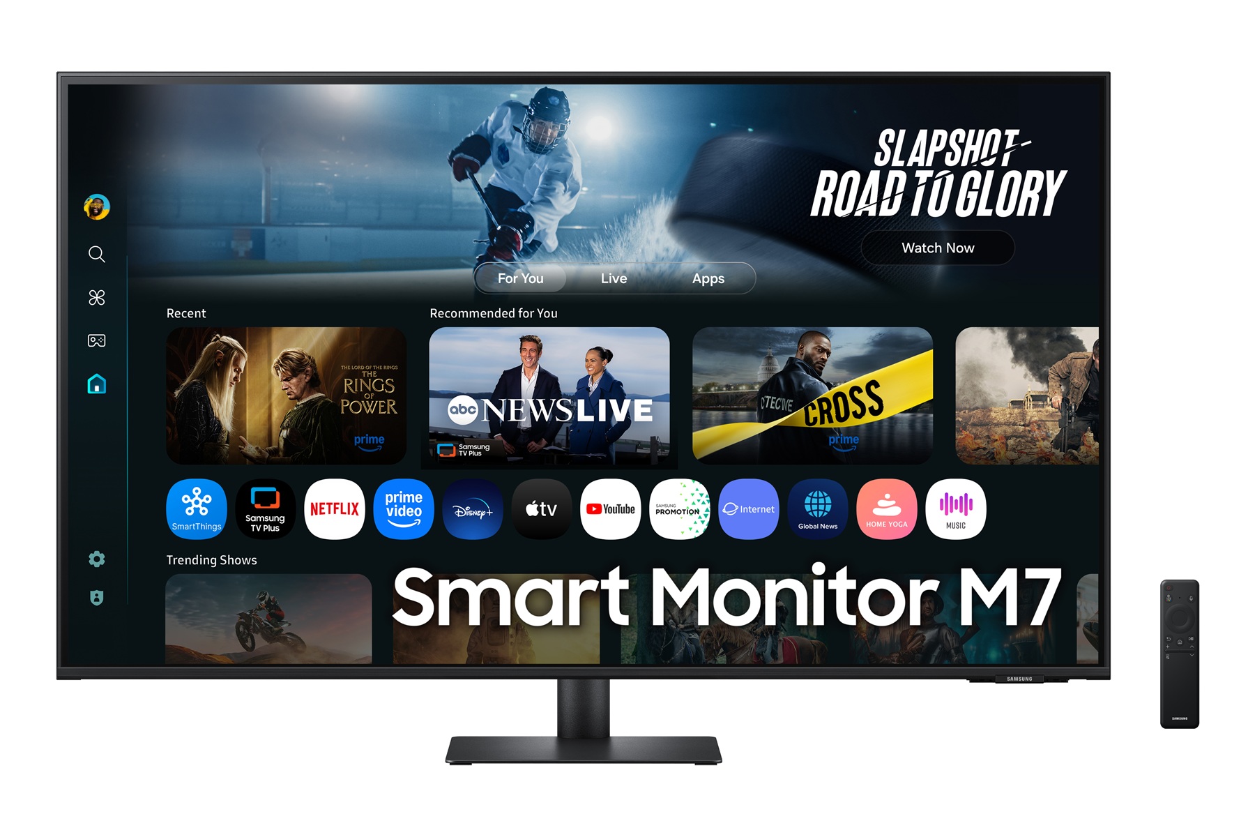 Samsung Smart Monitor/M70F/43''/VA/4K UHD/60Hz/4ms/Černá/2R