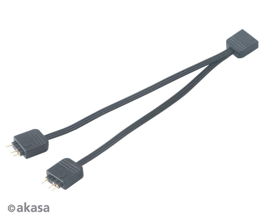 AKASA - RGB LED kabel-splitter adresovatelný 12 cm