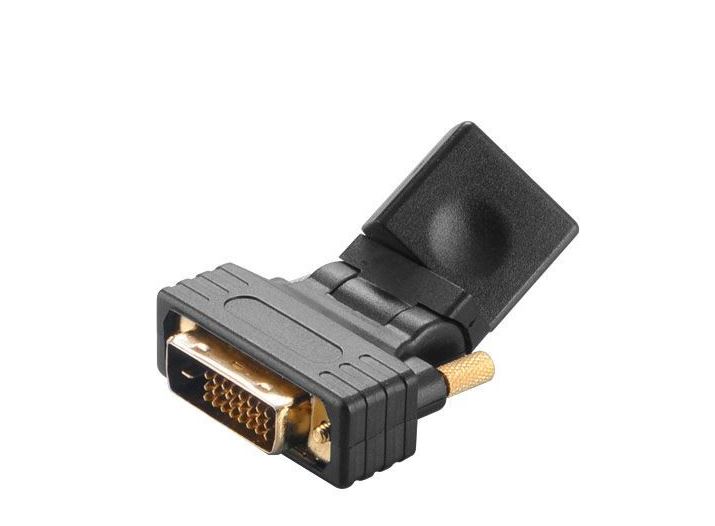 AKASA - úhlová redukce DVI-D na HDMI