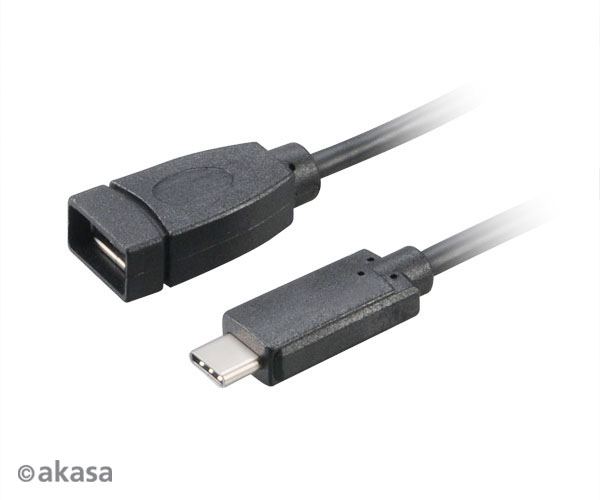 AKASA - USB 3.1 typ C na typ A adaptér - 15 cm