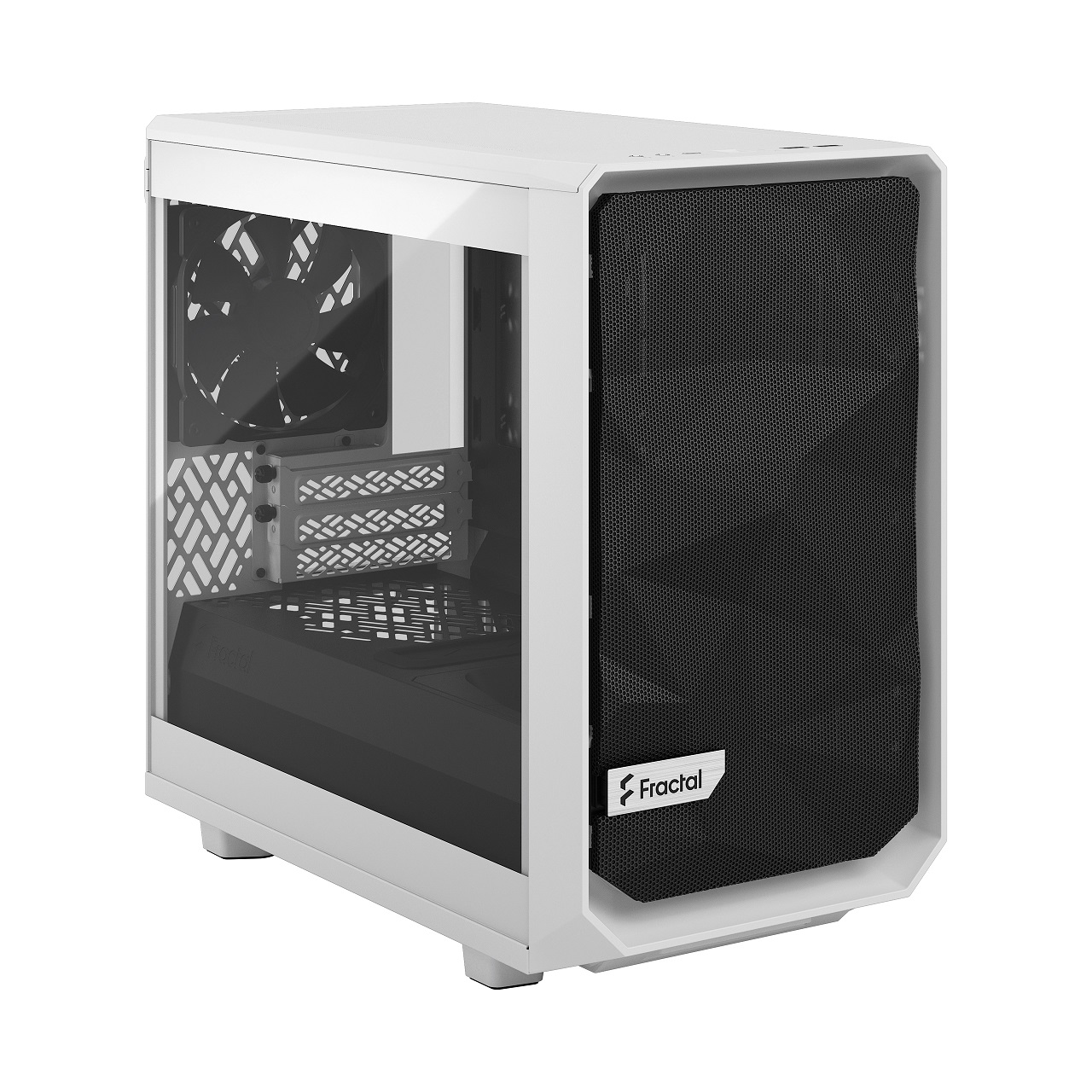 Fractal Design Meshify 2 Nano White TG Clear Tint/Mini ITX/Transpar./Bílá