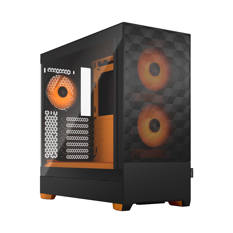 Fractal Design Pop Air RGB Orange Core TG Clear Tint/Midi Tower/Transpar.