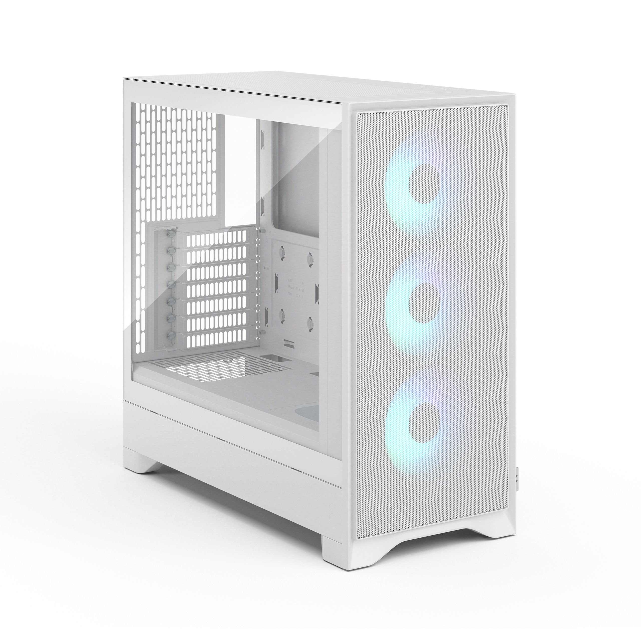 Fractal Pop 2 Air/Midi Tower/Transpar./Bílá