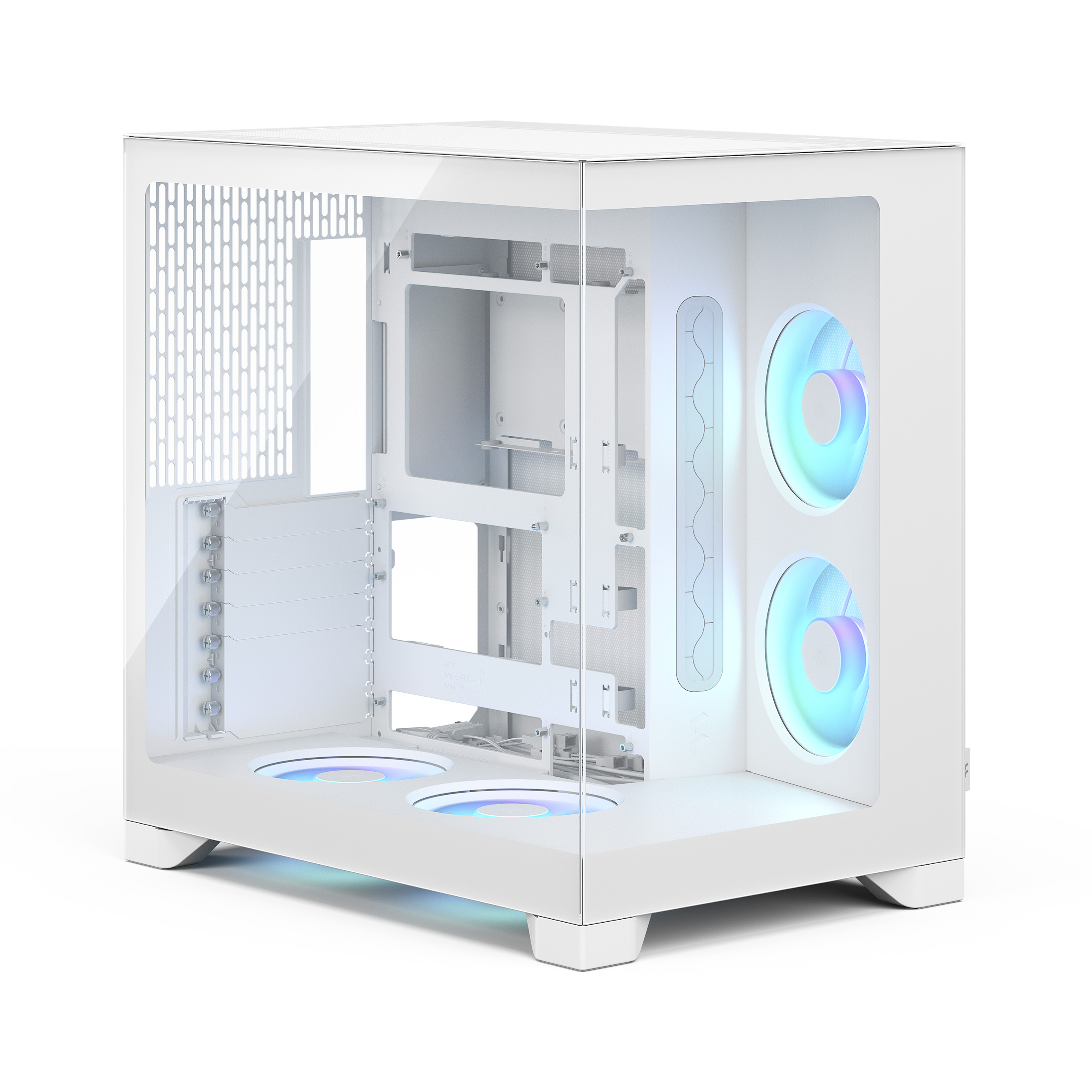 Fractal Pop 2 Vision/Midi Tower/Transpar./Bílá