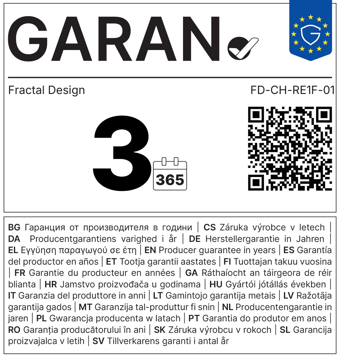 Fractal Design židle Refine Fabric Dark
