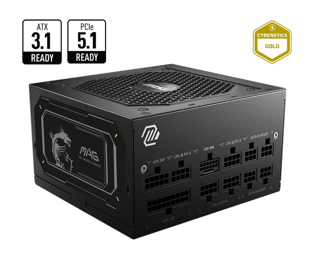 MSI zdroj MAG A750GL PCIE5 II 750W 80PLUS GOLD m