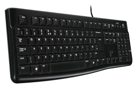 Logitech K120/Drátová USB/CZ-SK layout/Černá