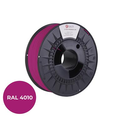 Tisková struna (filament) C-TECH PREMIUM LINE, PLA, telekomunikační fialová, RAL4010, 1,75mm, 1kg