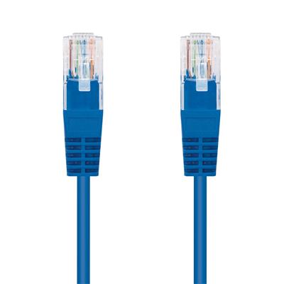 Kabel C-TECH patchcord Cat5e, UTP, modrý, 2m