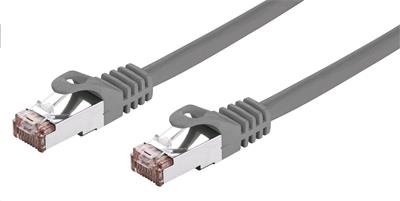 Kabel C-TECH patchcord Cat6, FTP, šedý, 1m