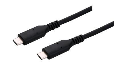 Kabel C-TECH USB 4.0, Type-C (CM/CM), PD 100W, 40Gbps, 0,5m, černý