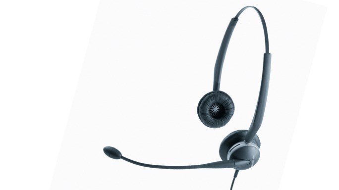 Jabra GN 2100/Stereo/QD/Drát/Černá