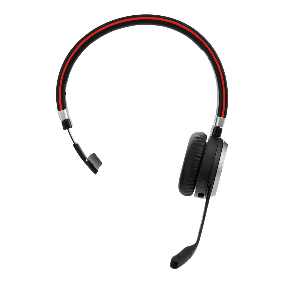 Jabra Evolve 65 SE/Mono/BT/Bezdrát/MS/Černá-červená