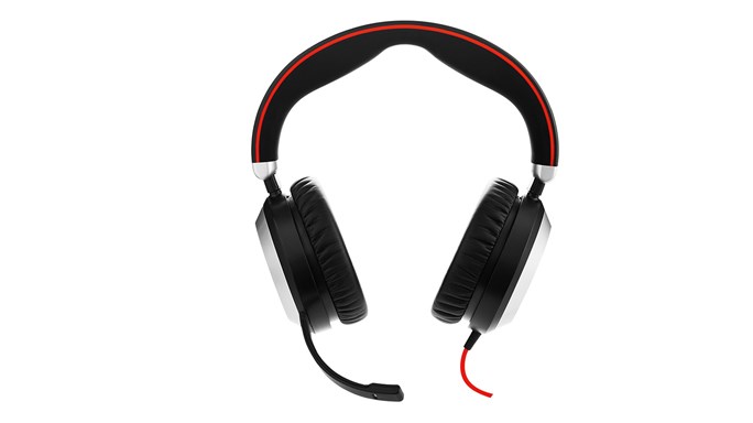 Jabra Evolve 80/Stereo/Jack/Drát/Černá