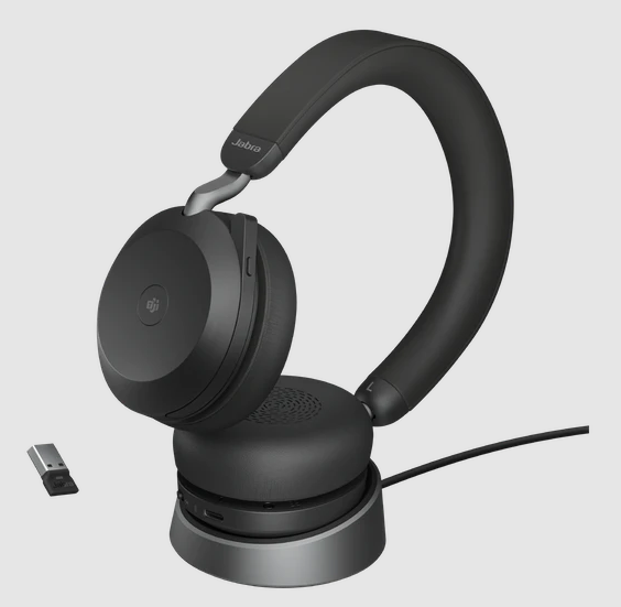 Jabra Evolve2 75/Stereo/ANC/USB/BT/Stand/Černá