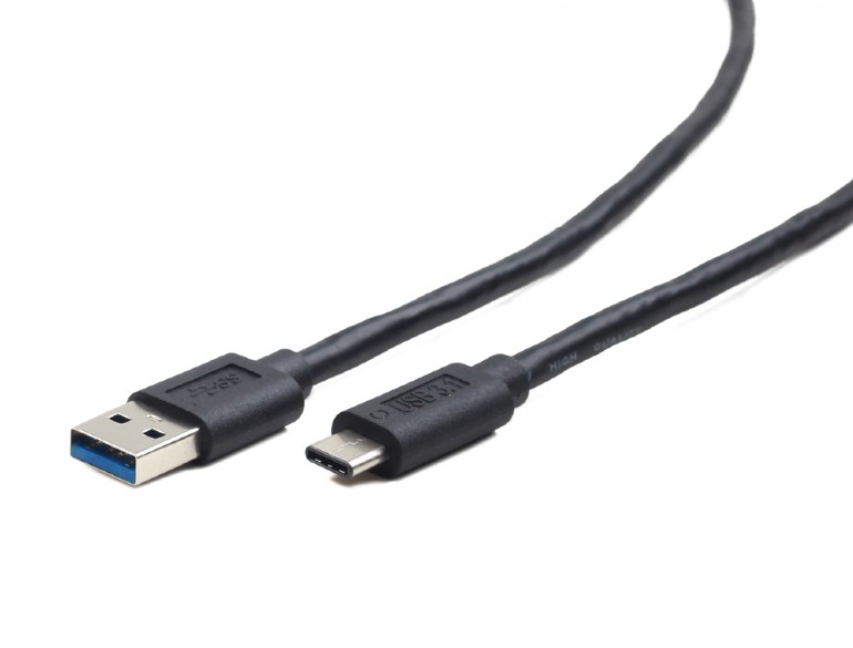 Obrázok GEMBIRD USB 3.0 - USB-C M/M, 0,5 m, černý CCP-USB3-AMCM-0.5M