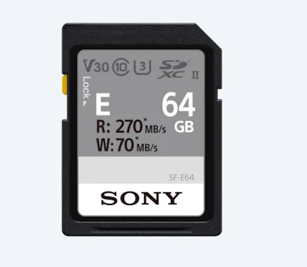 Obrázok Sony SDXC E series 64GB UHS-II Class 10 U3 V30, SFE64-501601