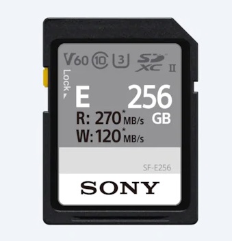 SONY SFE256/SDXC/256GB/270MBps/UHS-II U3 / Class 10