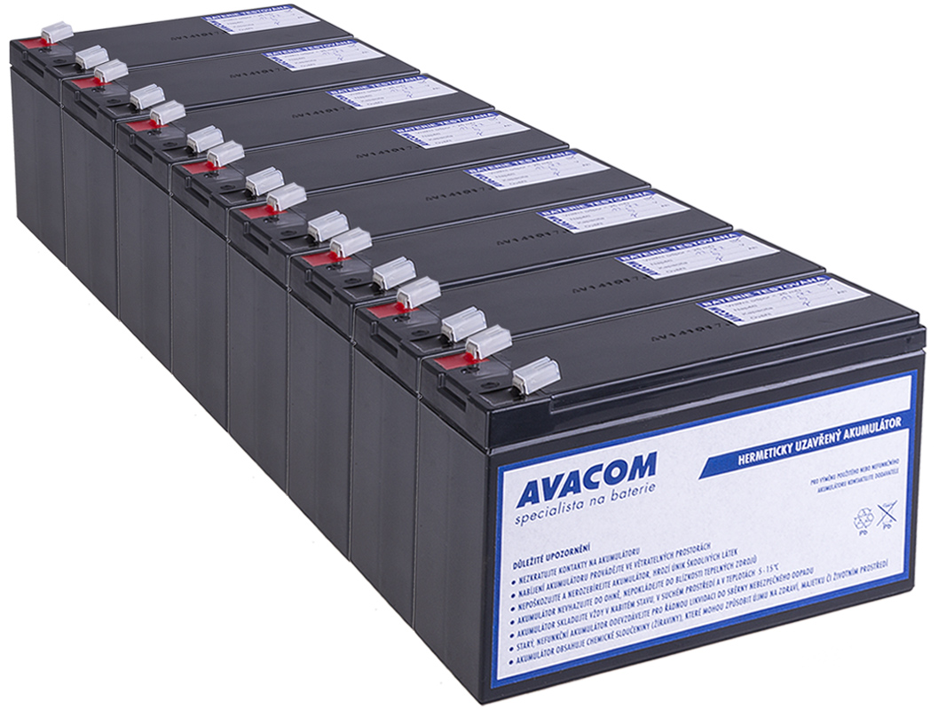 Bateriový kit AVACOM AVA-RBC27-KIT náhrada pro renovaci RBC27 (8ks baterií)
