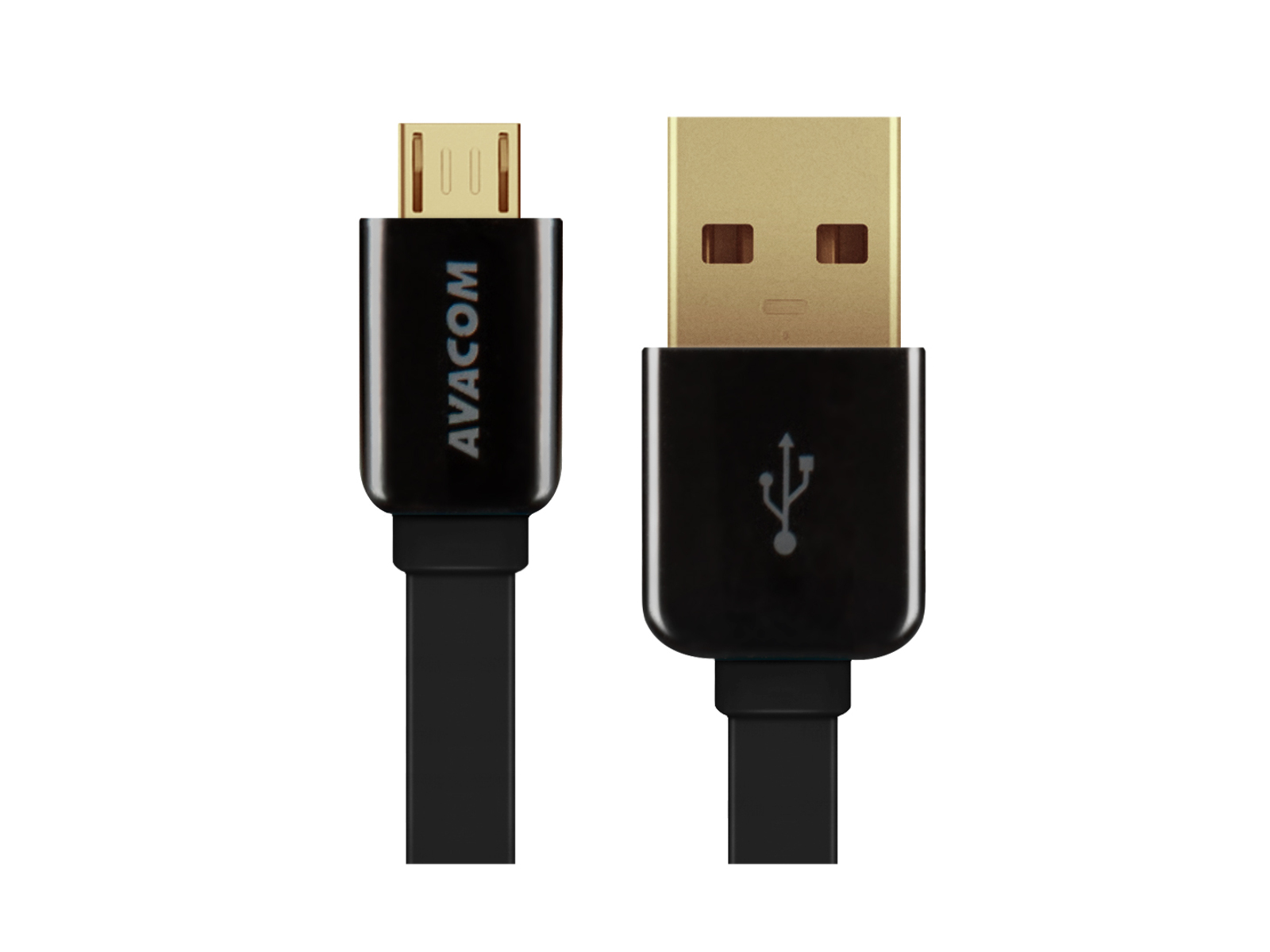 Obrázok Kabel AVACOM MIC-40K USB - Micro USB, 40cm, černá DCUS-MIC-40K