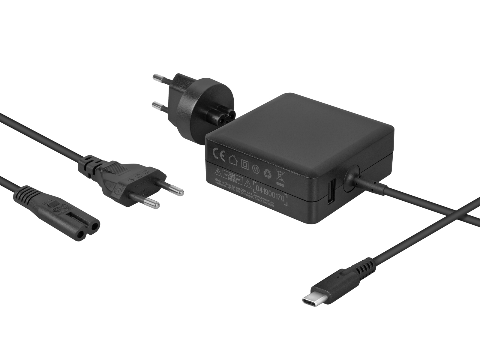 AVACOM nabíjecí adaptér USB Type-C 65W Power Delivery + USB A