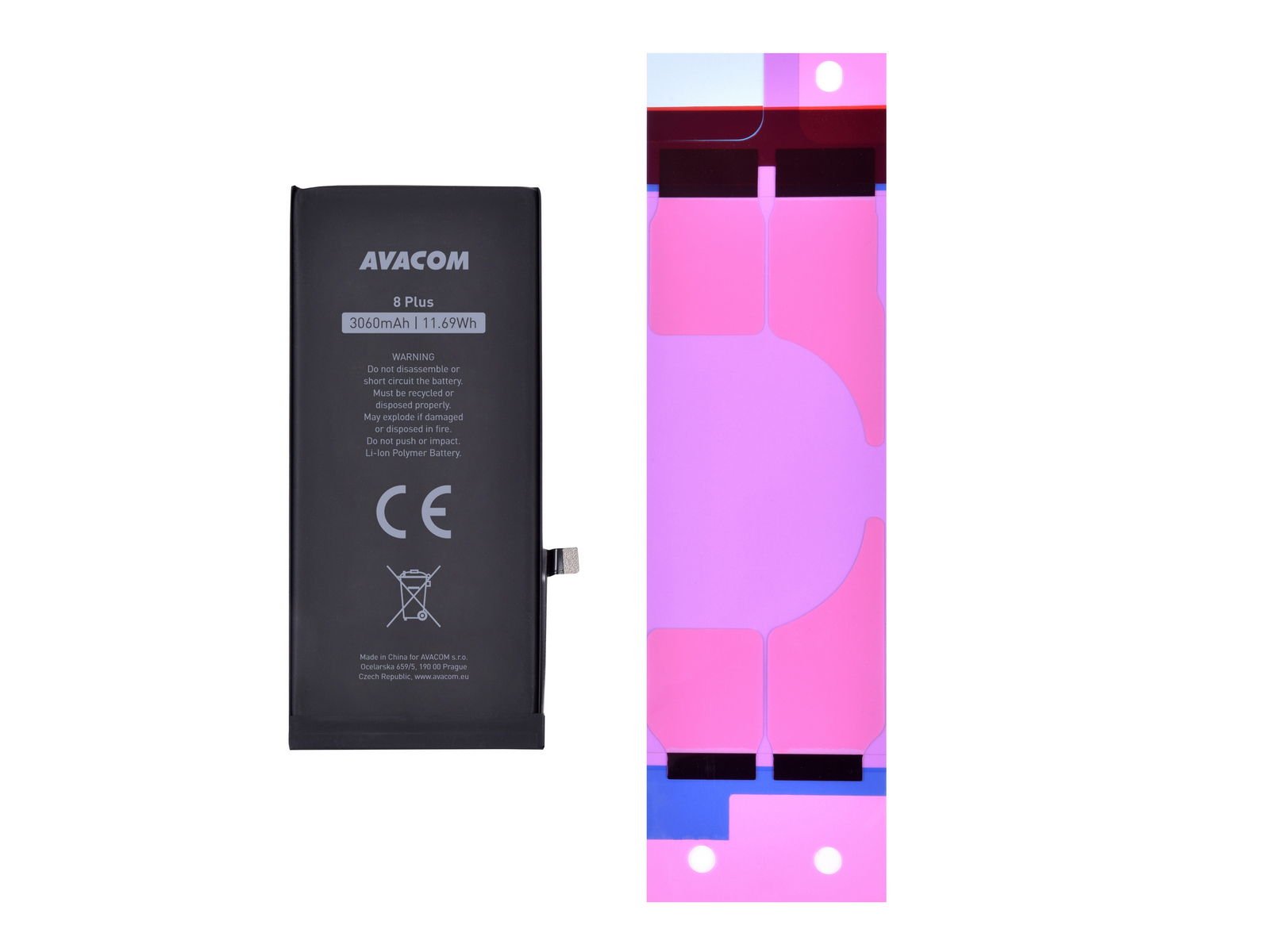 AVACOM baterie pro Apple iPhone 8 Plus - vysokokapacitní, Li-Ion 3,82V 3060mAh (náhrada 616-00367)