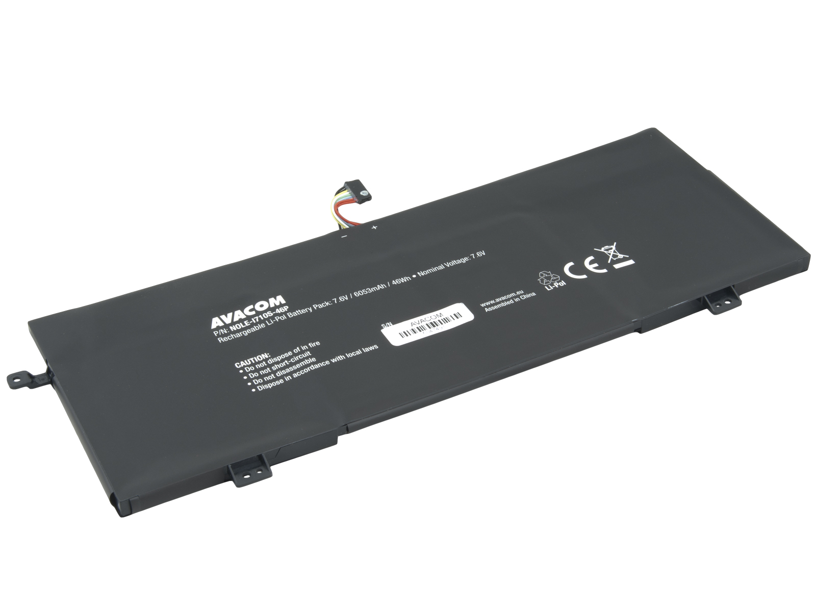 Baterie AVACOM pro Lenovo IdeaPad 710S-13 Series Li-Pol 7,6V 6053mAh 46Wh