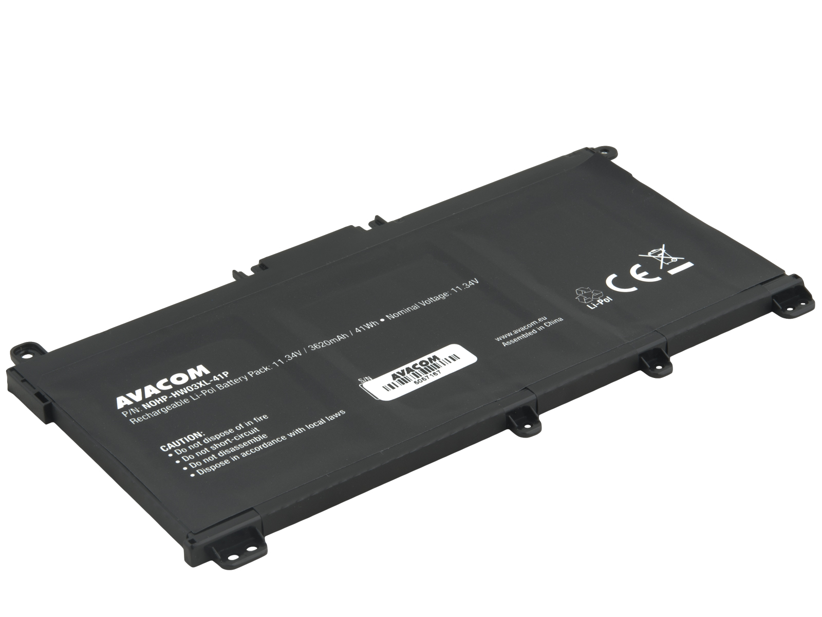 Baterie AVACOM pro HP 255 G8, G9, 470 G8, G9 Li-Pol 11,34V 3620mAh 41Wh - HW03XL