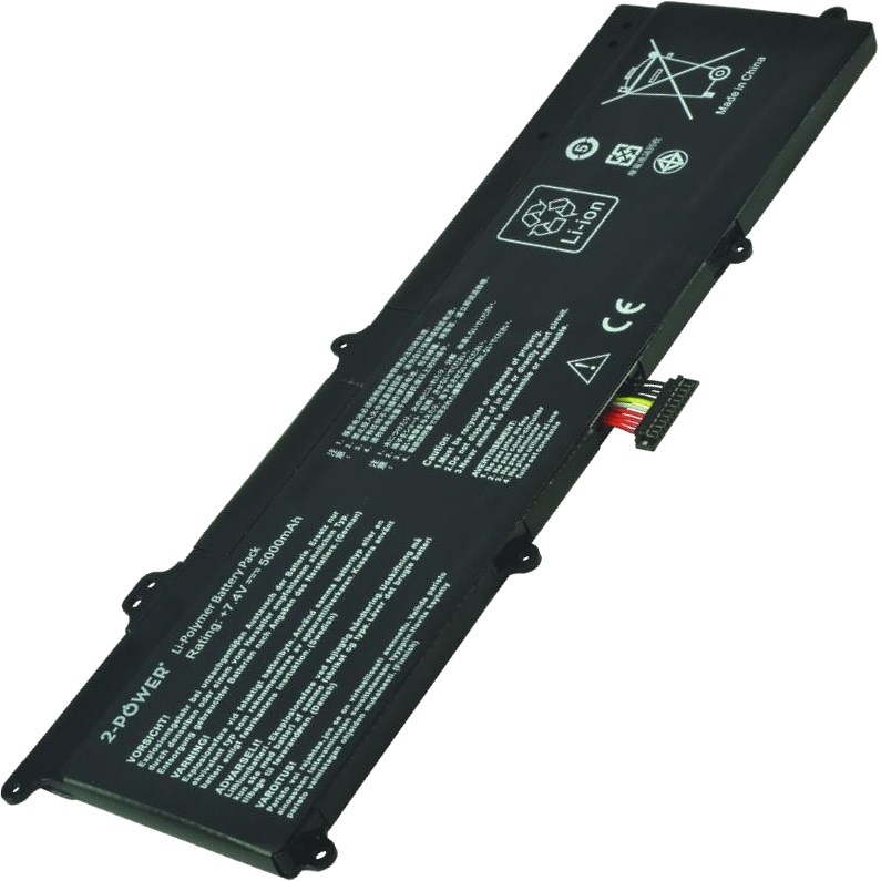 2-POWER Baterie 7,4V 5000mAh pro Asus F201E, F202E, Q200E, R200E, R201E, S200E, X201E, X202E