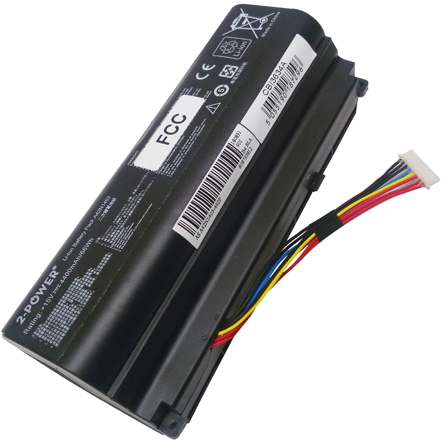 Obrázok 2-POWER Baterie 15V 4400mAh pro Asus G751JL, G751JM, G751JT, G751JY, GFX71JL, GFX71JT, GFX71JY 77051137