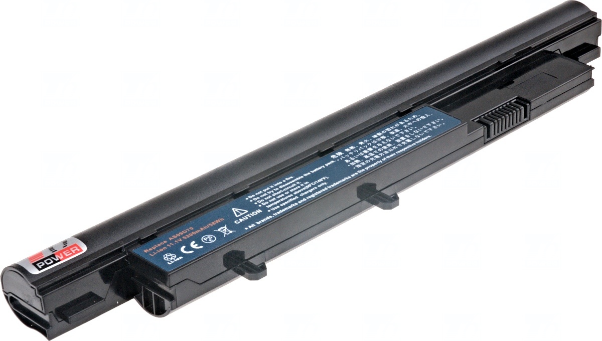 Obrázok Baterie T6 power Acer Aspire 3810T, 4810T, 5810T, TravelMate 8371, 8471, 8571, 6cell, 5200mAh (NBAC0055)