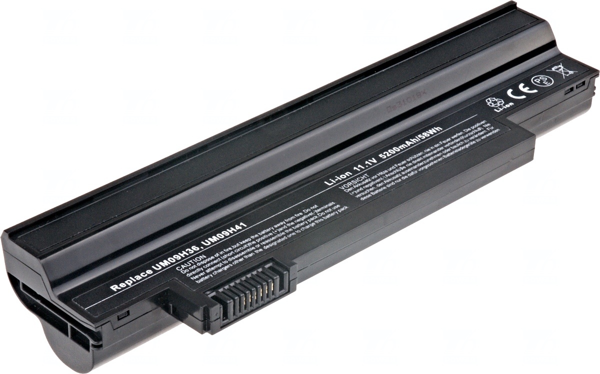 Obrázok Baterie T6 power Acer Aspire One 532h, 533, 6cell, 5200mAh, black (NBAC0063)