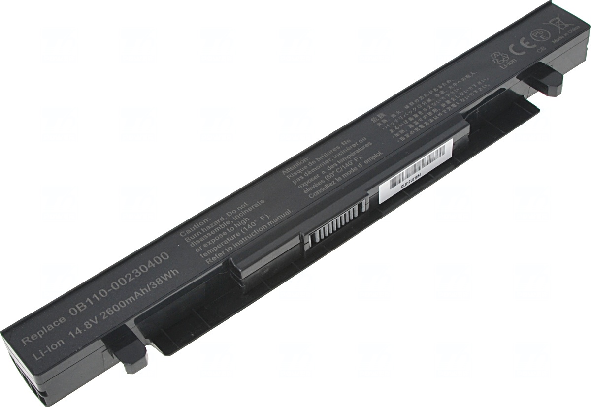 Obrázok Baterie T6 power Asus X450, X550, X552, A450, A550, F450, F550, F552, R510, 4cell, 2600mAh (NBAS0082)