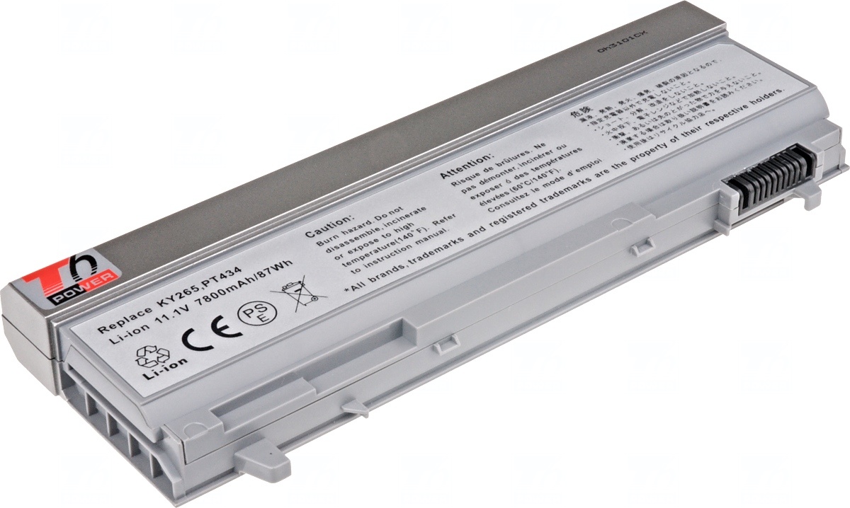 Obrázok Baterie T6 power Dell Latitude E6400, E6410, E6500, E6510, 9cell, 7800mAh (NBDE0089)