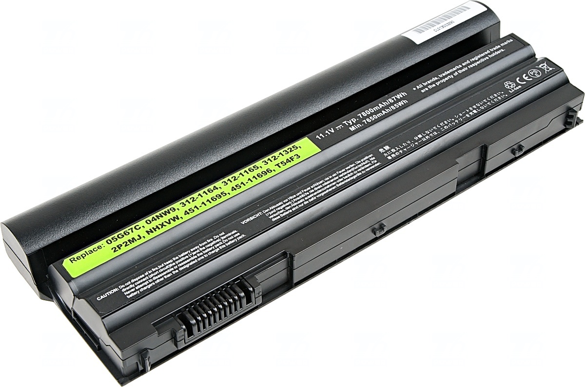 Obrázok Baterie T6 power Dell Latitude E6420, E6430, E6520, E6530, E5420, E5430, E5520, 9cell, 7800mAh (NBDE0132)