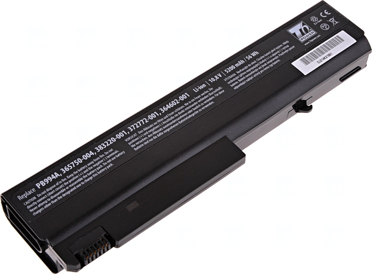 Obrázok Baterie T6 power HP Compaq nx6110, nx6120, nc6110, nc6120, 6510b, 6710b, 6910p, 6cell, 5200mAh (NBHP0013)