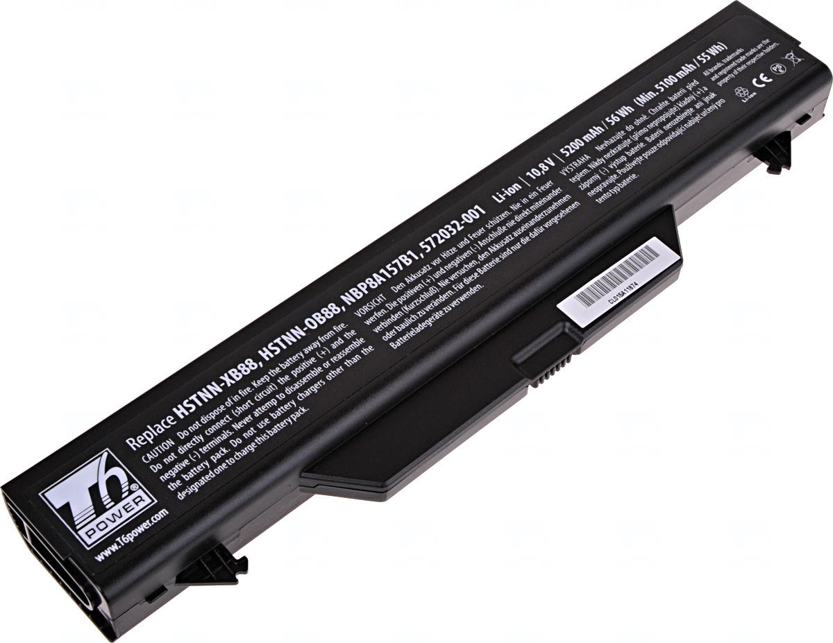 Baterie T6 Power HP ProBook 4510s, 4515s, 4710s, 5200mAh, 56Wh, 6cell