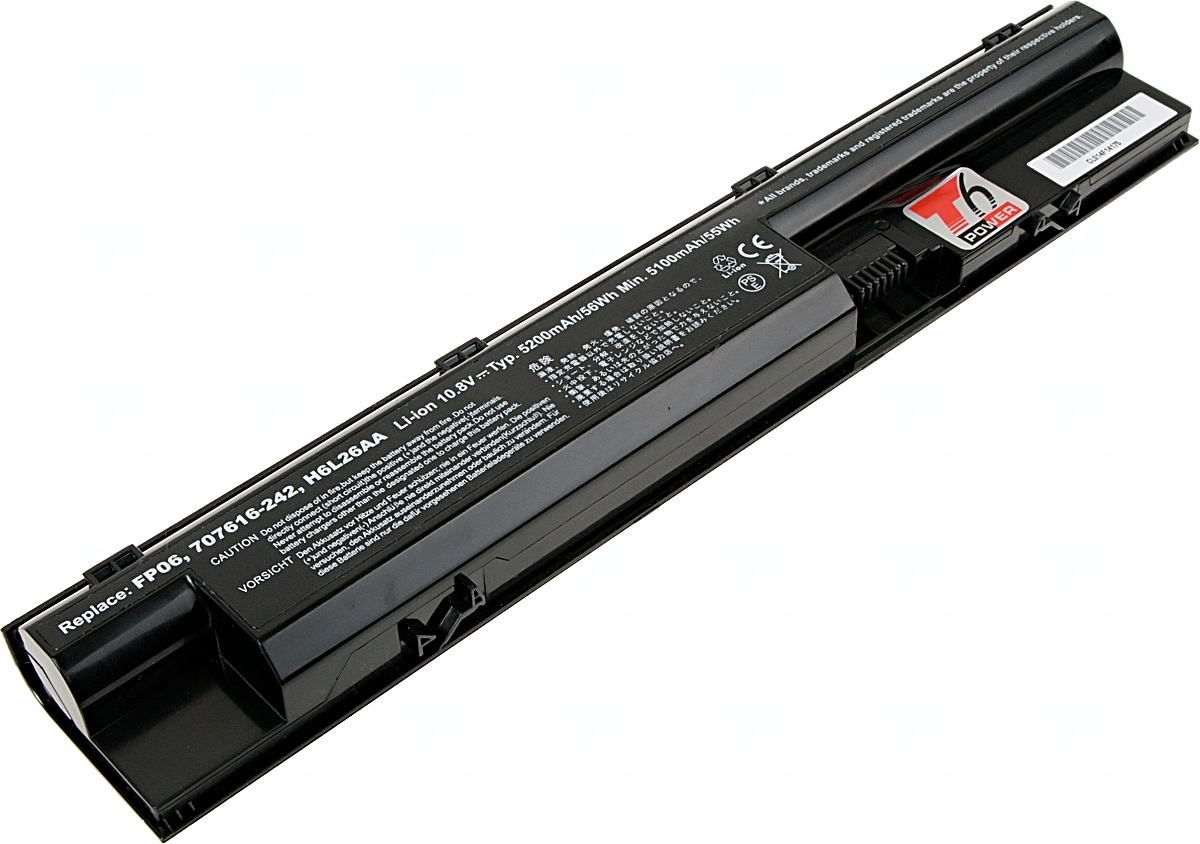 Baterie T6 Power HP ProBook 440 G1, 445 G1, 450 G1, 455 G1, 470 G1, 470 G2, 5200mAh, 56Wh, 6cell