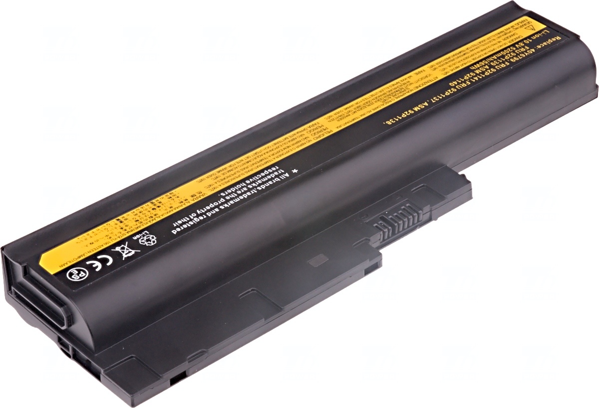 Obrázok Baterie T6 power IBM ThinkPad T500, T60, T61, R500, R60, R61, Z60m, Z61m, SL500, 6cell, 5200mAh (NBIB0047)