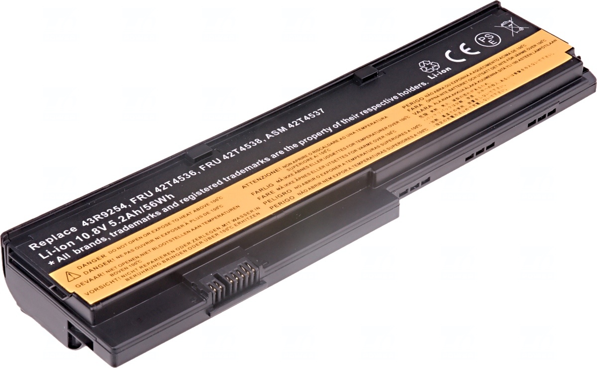 Obrázok Baterie T6 power Lenovo ThinkPad X200, X200s, X201, X201i, X201s, 6cell, 5200mAh (NBIB0063)