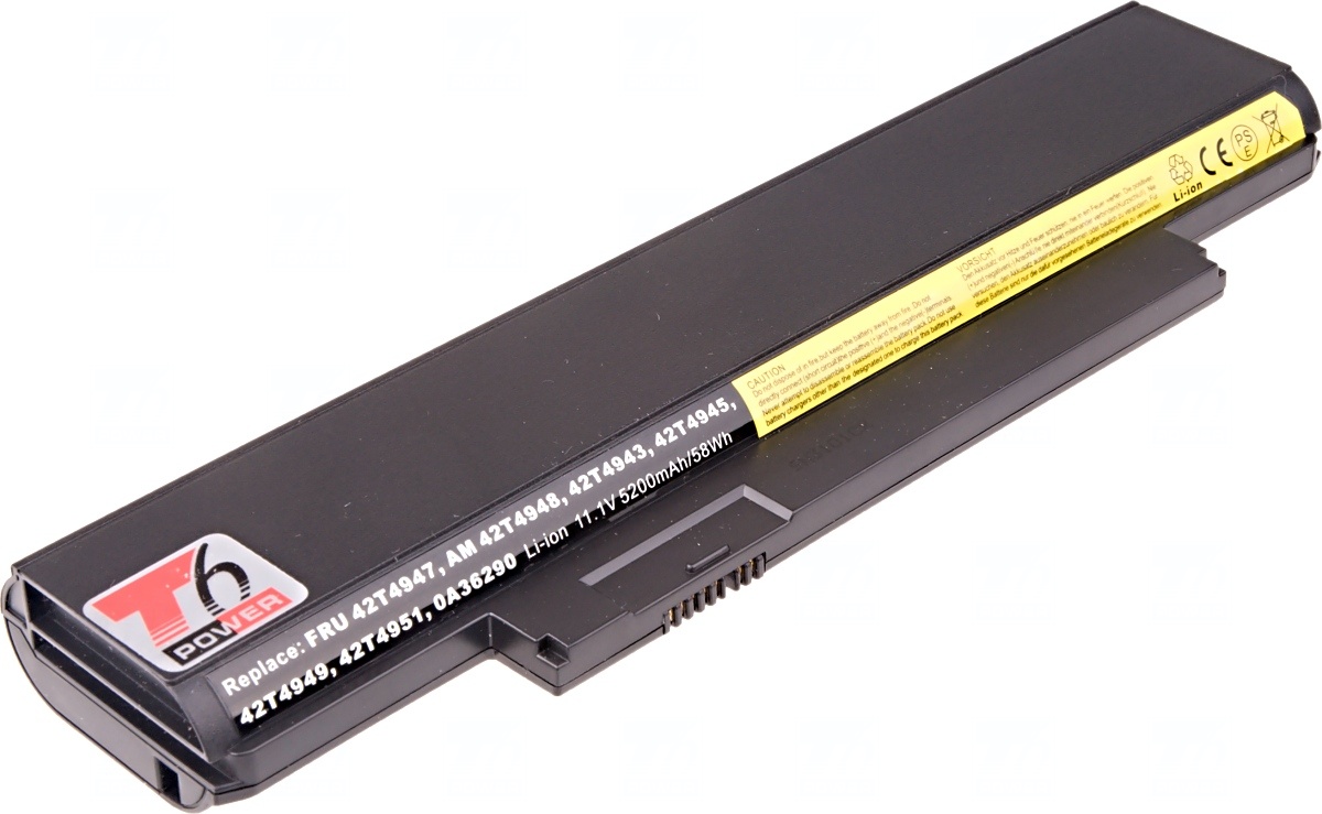 Baterie T6 Power Lenovo ThinkPad Edge E120, E125, E320, E325, X121e, X130e, 5200mAh, 58Wh, 6cell