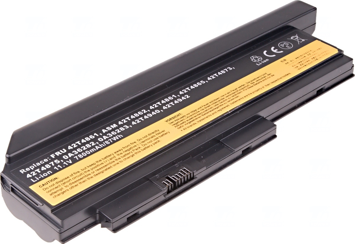 Obrázok Baterie T6 power Lenovo ThinkPad X220, X220i, 9cell, 7800mAh (NBIB0101)