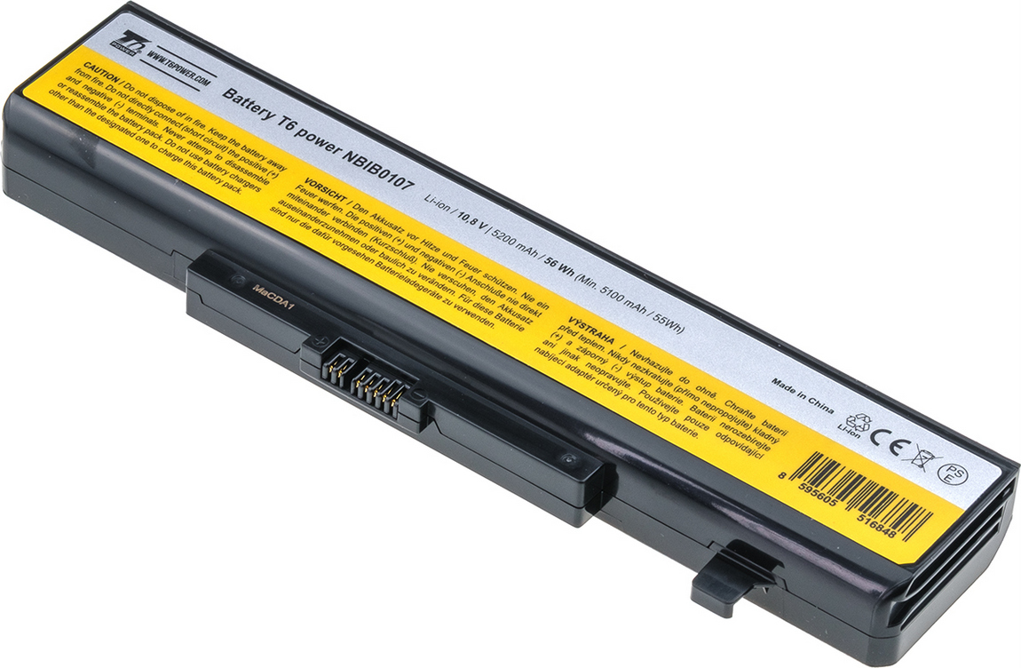 Baterie T6 Power Lenovo IdeaPad B480, B580, G480, B590, Z480, V480, Edge E530, 5200mAh, 56Wh, 6cell