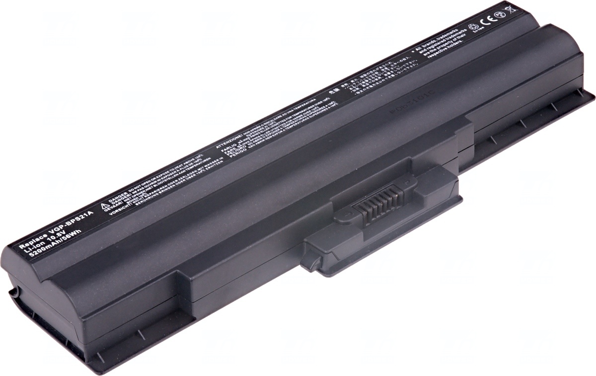 Obrázok Baterie T6 power Sony Vaio VGN-CS, VGN-AW, VGN-BZ, VGN-FW, VGN-NS, VGN-NW serie, 6cell, 5200mAh (NBSN0044)