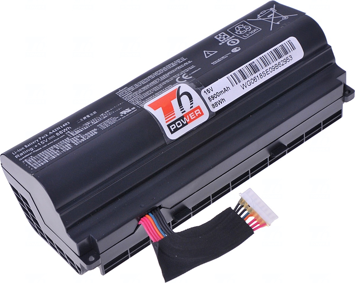 Obrázok Baterie T6 power Asus G751JL, G751JM, G751JT, G751JY, 5600mAh, 84Wh, 8cell NBAS0111